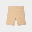 Bermuda droit ajusté à ourlets beige garçon