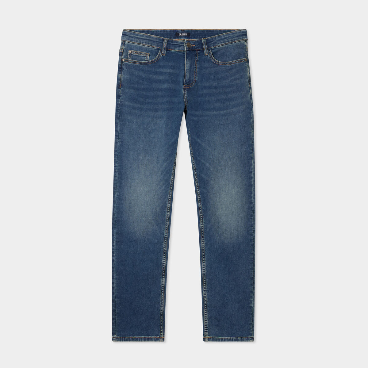 Jean stretch coupe regular denim dirty homme