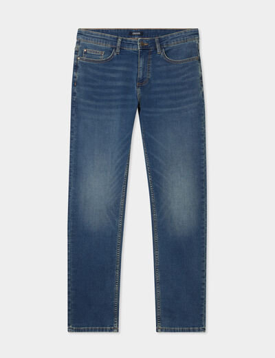 Jean stretch coupe regular denim dirty homme