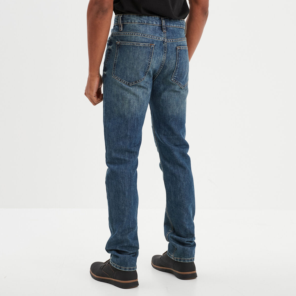 Jeans straight denim 5 poches denim dirty homme