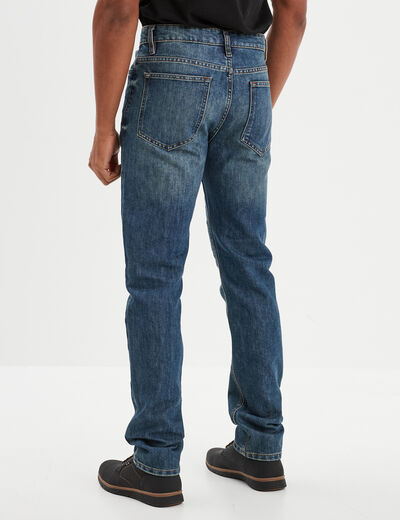 Jeans straight denim 5 poches denim dirty homme