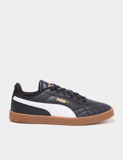 Tennis basses &agrave; lacets Puma Indoor noir gar&ccedil;on