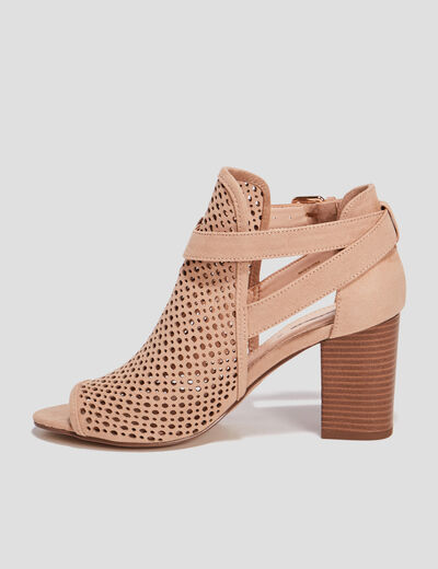 Sandales à talons sable femme
