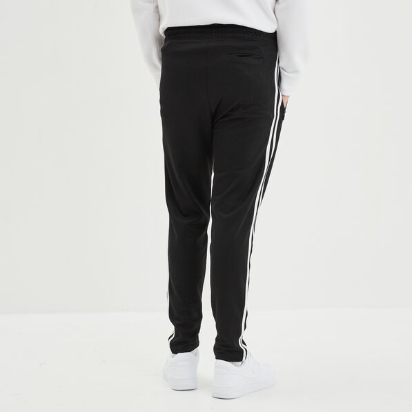 Pantalon de jogging stretch bandes côtés noir homme