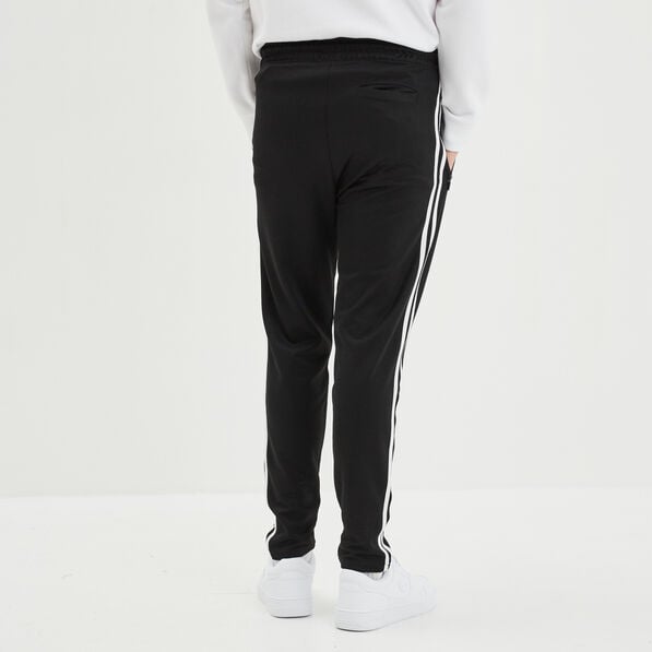 pantalon de jogging stretch bandes cotes noir homme Pantalon de jogging stretch bandes côtés noir homme