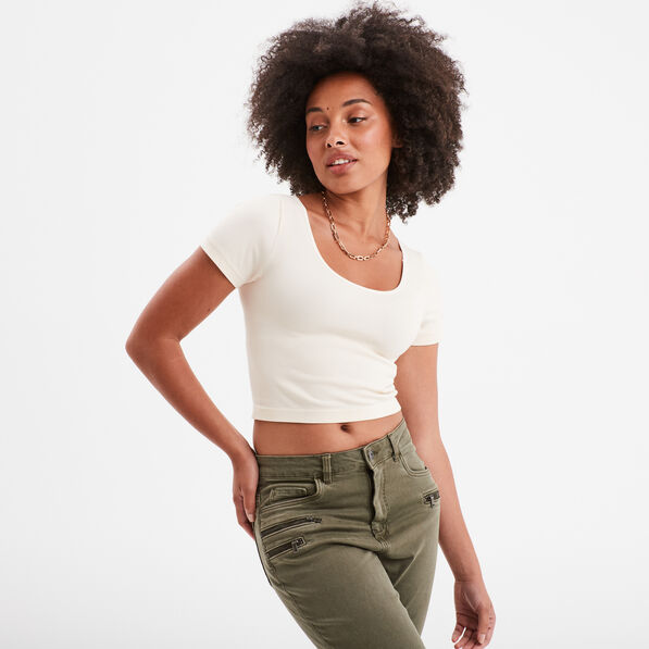 t shirt manches courtes beige femme T-shirt manches courtes beige femme