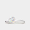 Claquettes métallisées Wamea Beach couleur argent femme