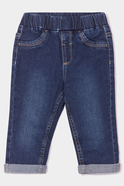 Jeans regular taille élastiquée denim brut bébé garçon