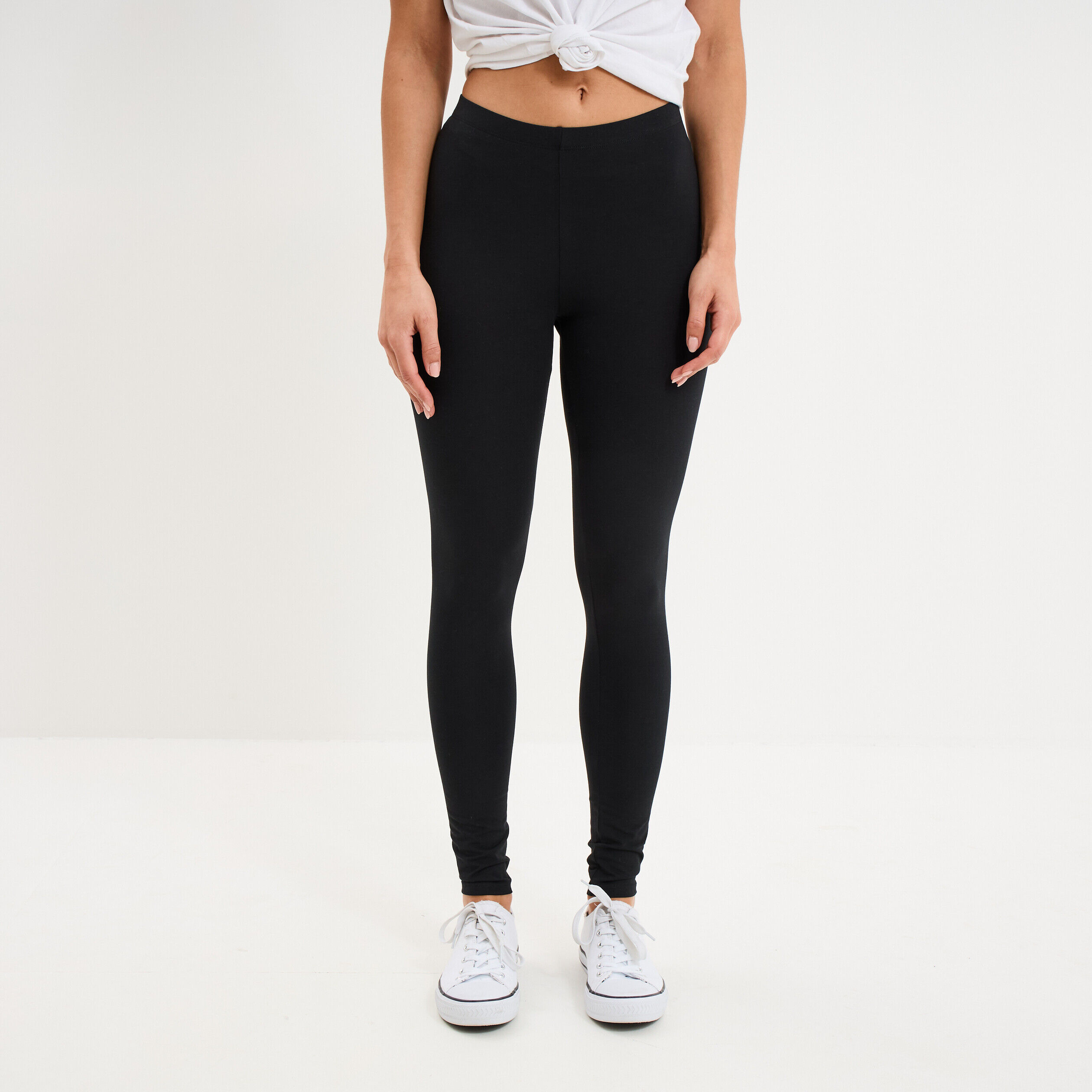 Legging taille haute noir femme