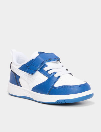 Tennis basses Puma Rebound bleu roi garçon