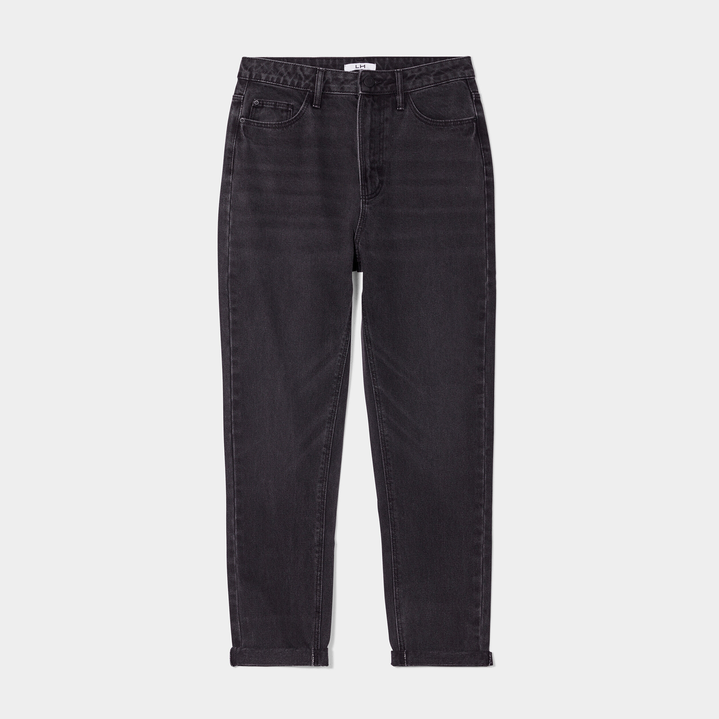 Jean mom noir best sale femme