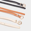 Lot 3 ceintures fines multicolore femme