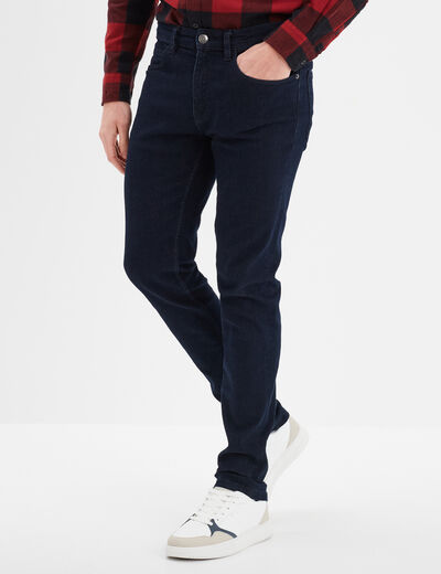 Jeans skinny 5 poches denim brut homme