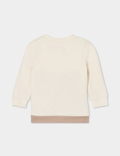 Ensemble 2 pièces sweat et jogging sable bébé garçon