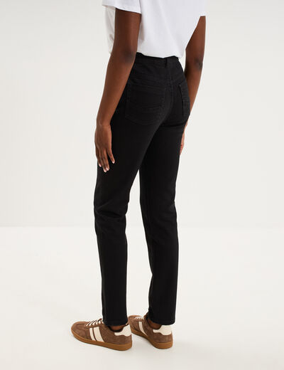 Jean skinny taille haute denim noir femme