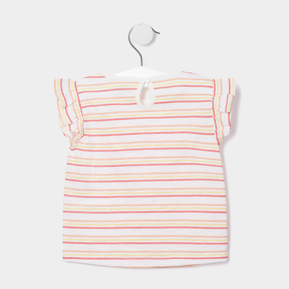 T-shirt manches courtes Creeks ecru bébé fille