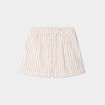 Short taille élastiquée coton blanc femme