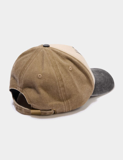 Casquette ajustable coton sable homme