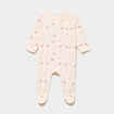 Dors-bien effet velours manches longues creme b&eacute;b&eacute;