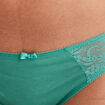 Culotte en coton avec dentelle vert menthe femme