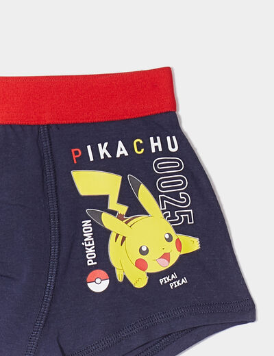 Lot 2 boxers coton Pokémon Pikachu bleu garçon