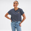 T-shirt manches courtes coton ecru femme