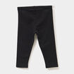 Legging doublé coton noir bébé fille