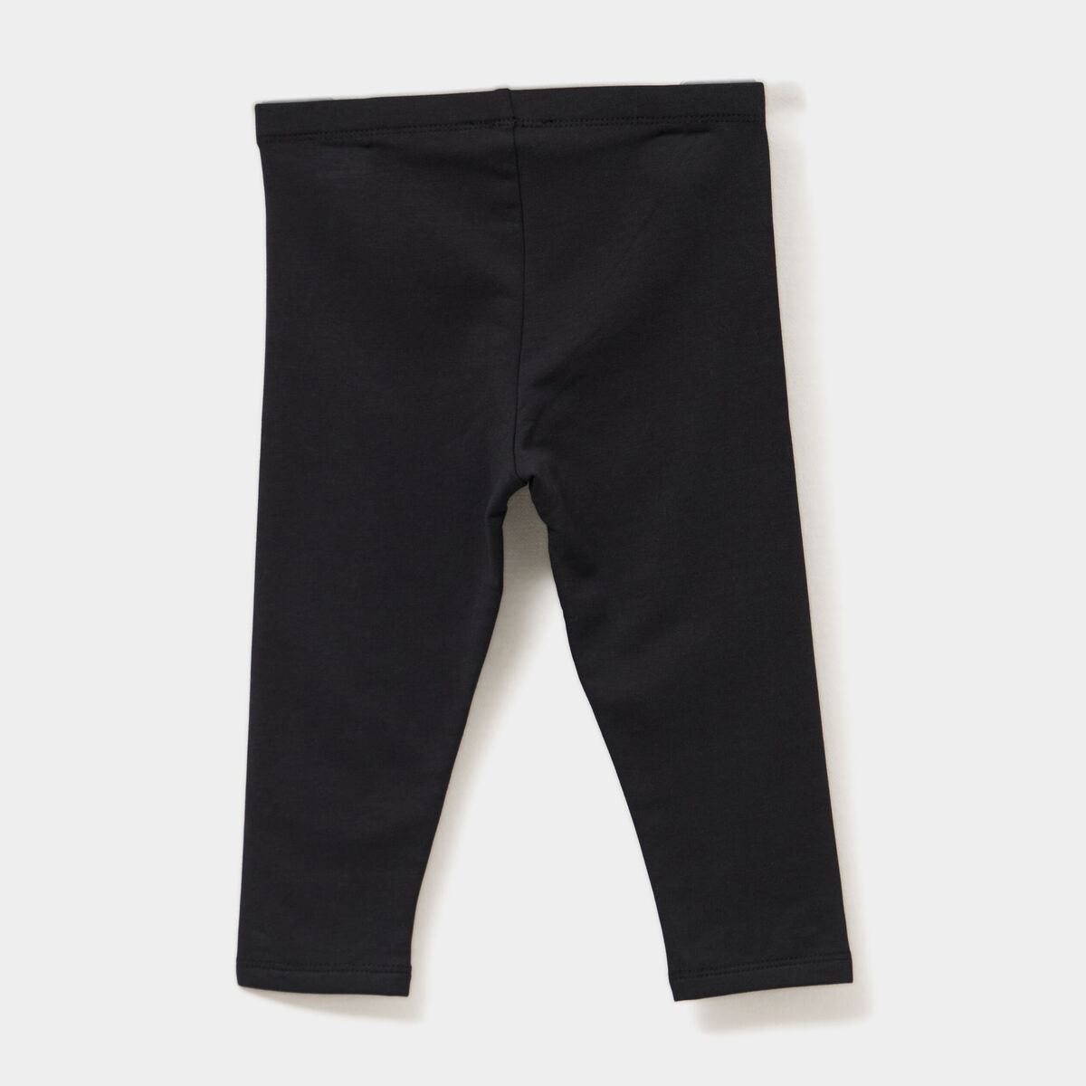 Legging doublé coton noir bébé fille