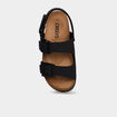 Sandales avec boucles noir gar&ccedil;on