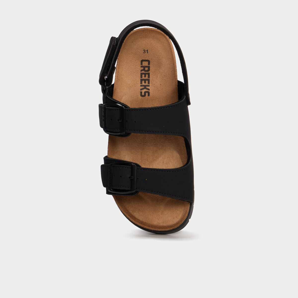 Sandales avec boucles noir gar&ccedil;on