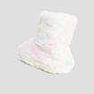 Chaussons bottines fausse fourrure multicolore fille