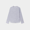 Chemise col mao manches longues Creeks gris clair garçon