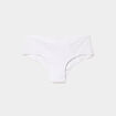 Shorty coton majoritaire avec dentelle blanc femme grande taille