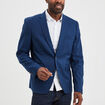Veste de costume droite ajust&eacute;e bleu electrique homme