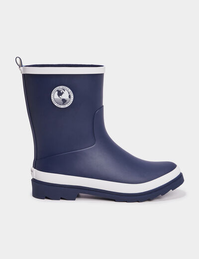 Bottes de pluie Trappeur bleu marine femme