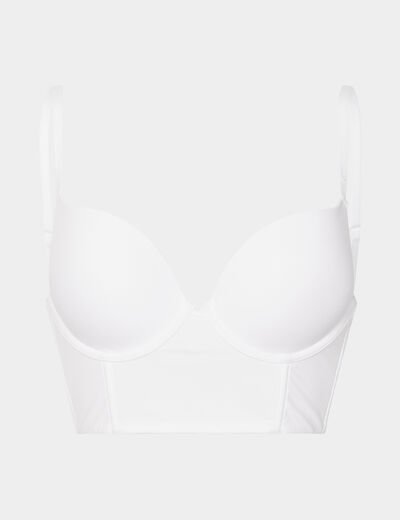 Soutien-gorge bustier blanc femme