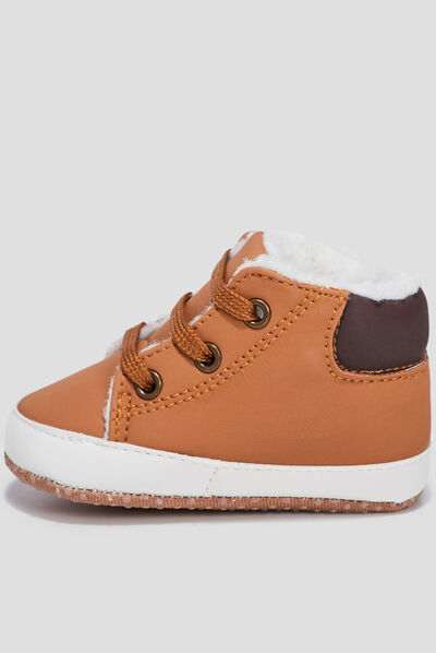 Bottillons à lacets Creeks camel bébé garçon
