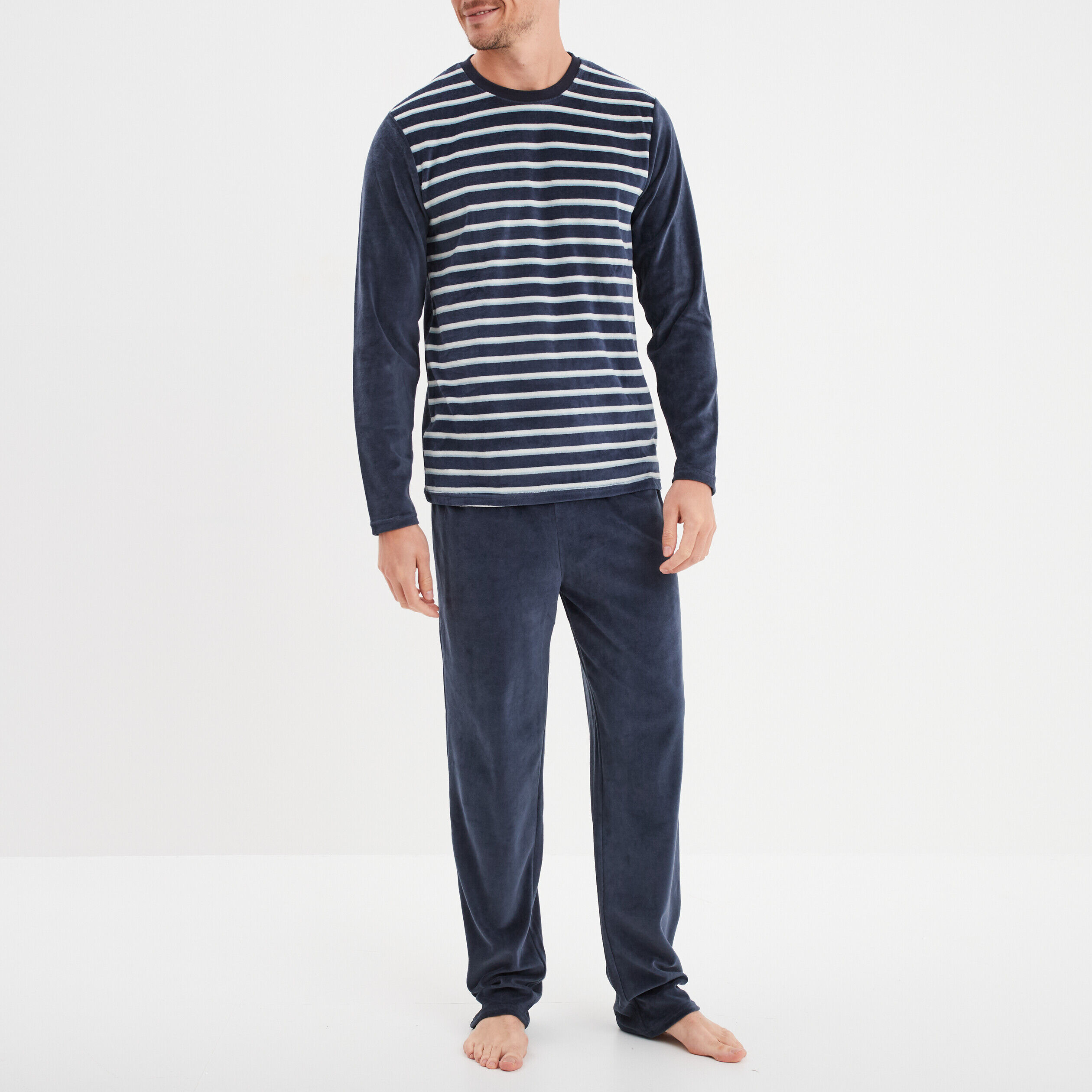 Ensemble pyjama 2 pièces bleu homme LH