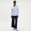 Chemise manches longues coton blanc femme
