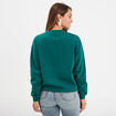 Sweat col rond manches longues Creeks vert foncé femme