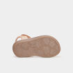 Sandales en cuir Cloonie rose bébé fille