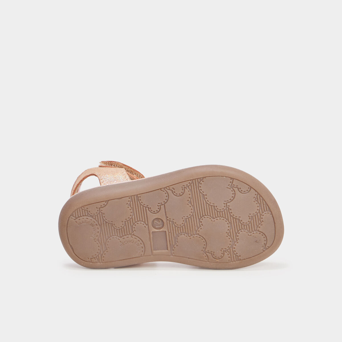 Sandales en cuir Cloonie rose bébé fille