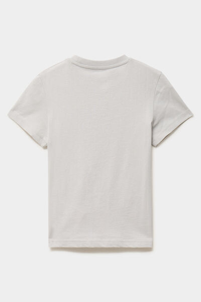 T-shirt manches courtes coton Kappa gris clair gar&ccedil;on