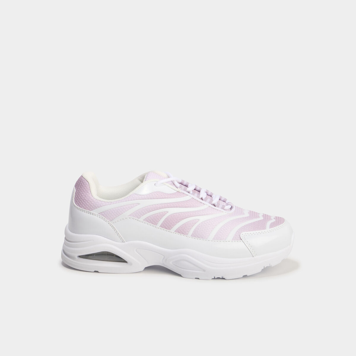 Baskets running semelles bulles rose femme