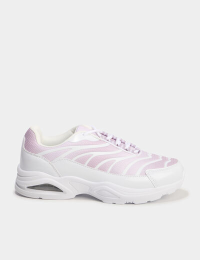 Baskets running semelles bulles rose femme