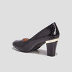 Escarpins à talons vernis noir femme