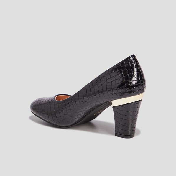 Escarpins à talons vernis noir femme