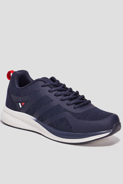 Baskets running à lacets Creeks bleu marine homme