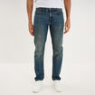 Jeans straight denim 5 poches denim dirty homme
