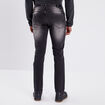 Jeans straight denim noir homme